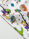 Retro Dinosaur Knit Pajama Set