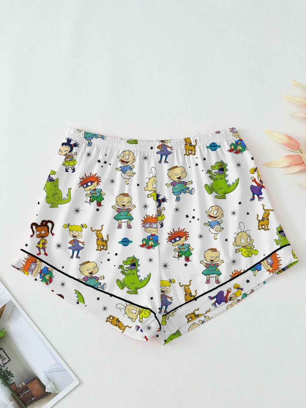 Retro Dinosaur Knit Pajama Set