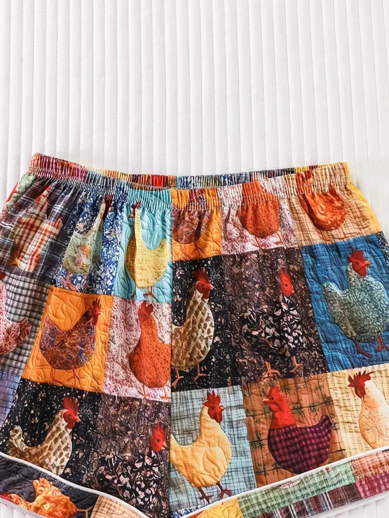 Check Print Pajama Set