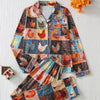 Check Print Pajama Set