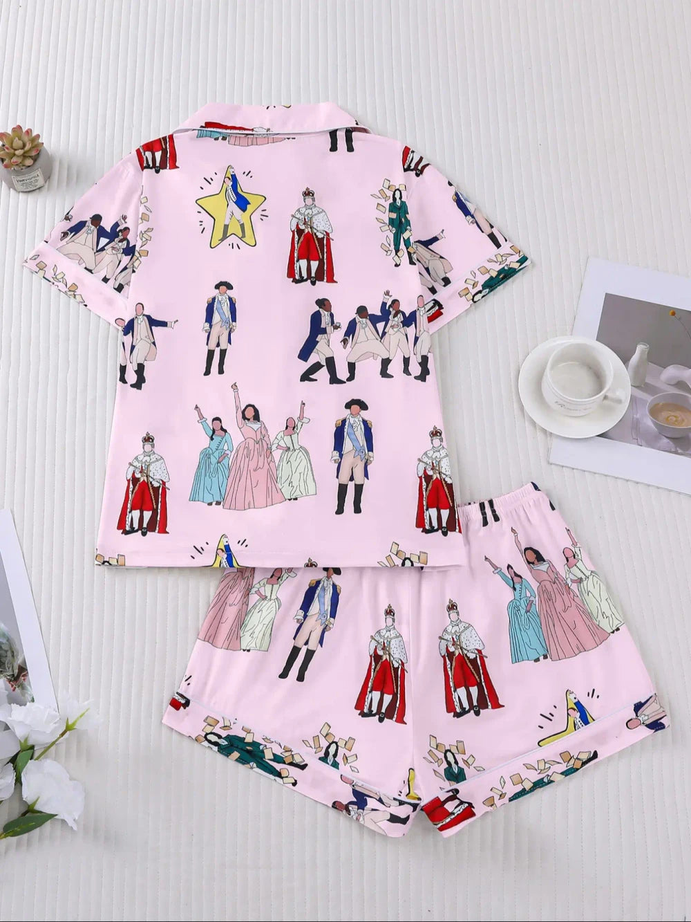 Hamilton Musical Print Pajama Set