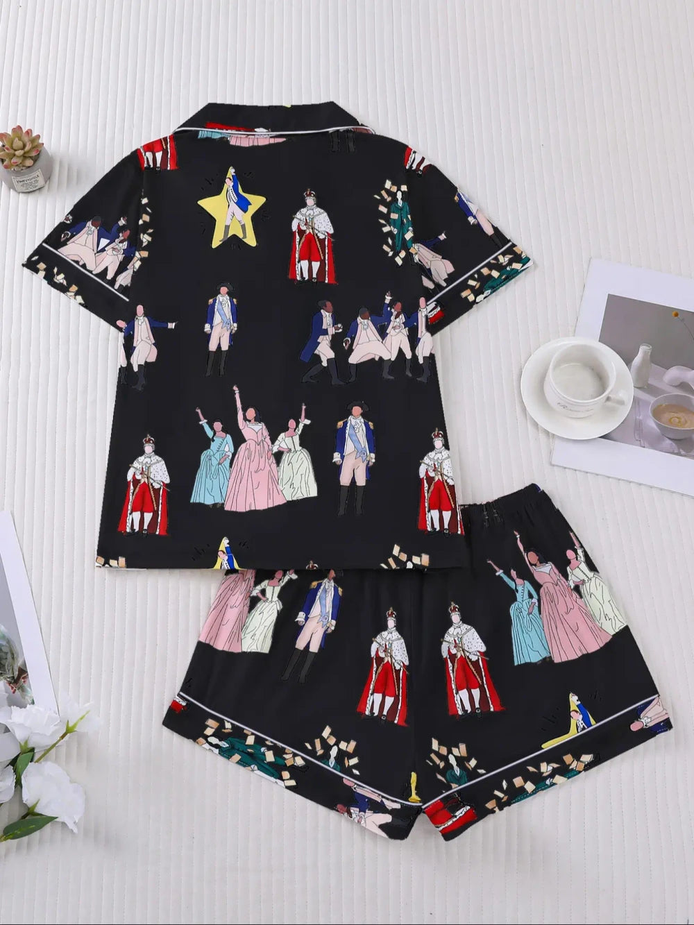 Hamilton Musical Print Pajama Set
