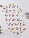 Monkey Banana Print Pajama Set