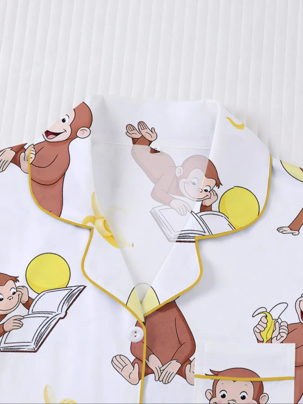 Monkey Banana Print Pajama Set