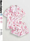 Shark Print Pajama Set