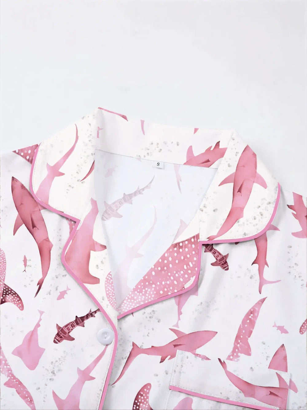 Shark Print Pajama Set