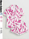 Shark Print Pajama Set