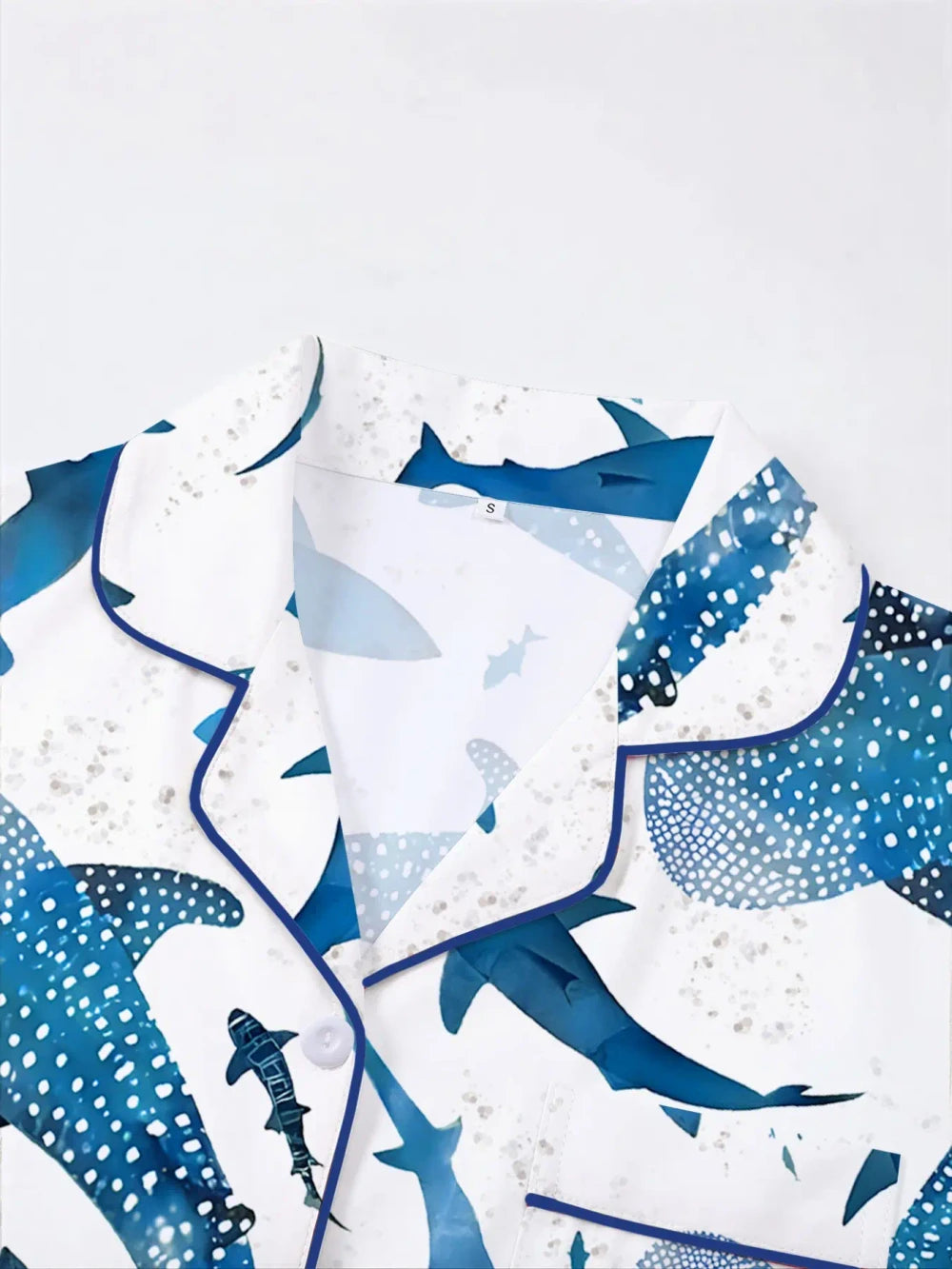Shark Print Pajama Set