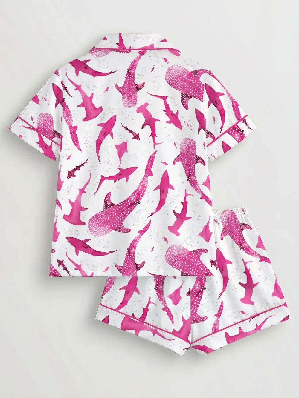 Shark Print Pajama Set