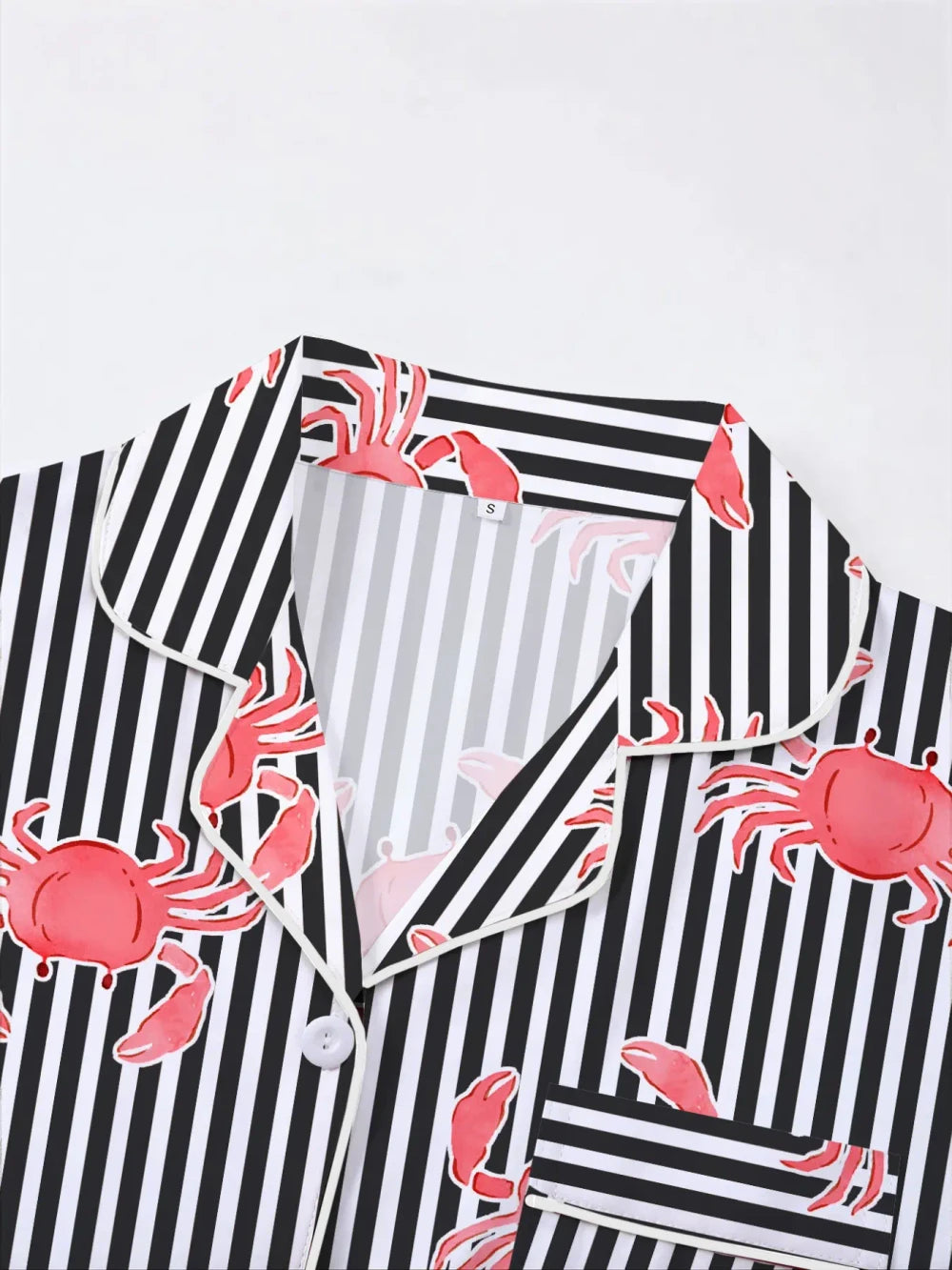 Crab Print Pajama Set