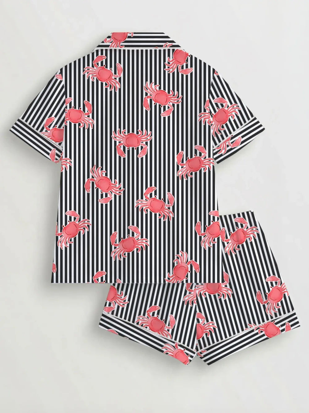 Crab Print Pajama Set