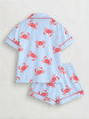 Crab Print Pajama Set