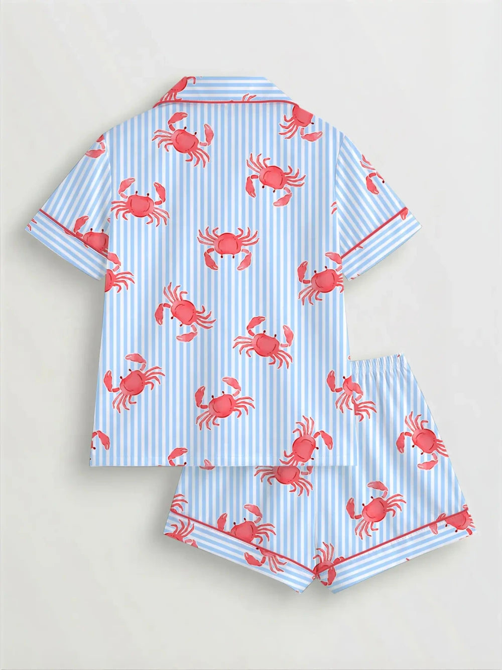 Crab Print Pajama Set