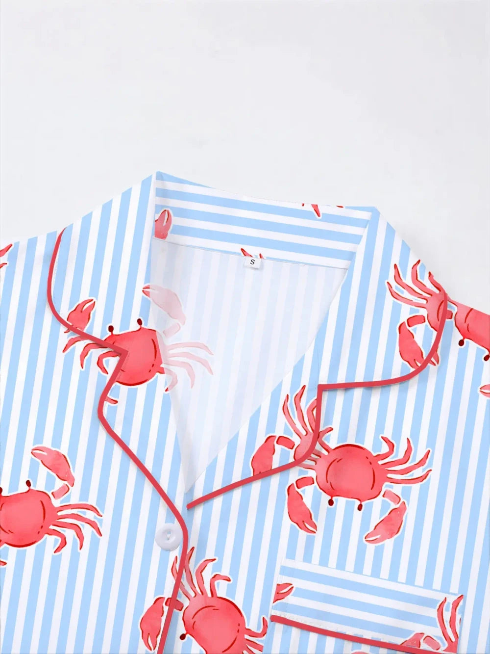 Crab Print Pajama Set