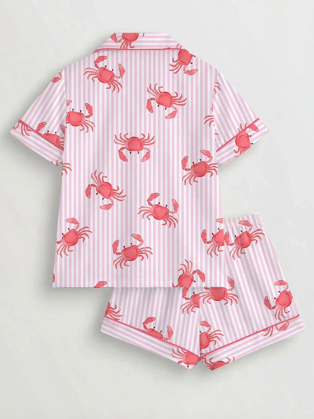 Crab Print Pajama Set