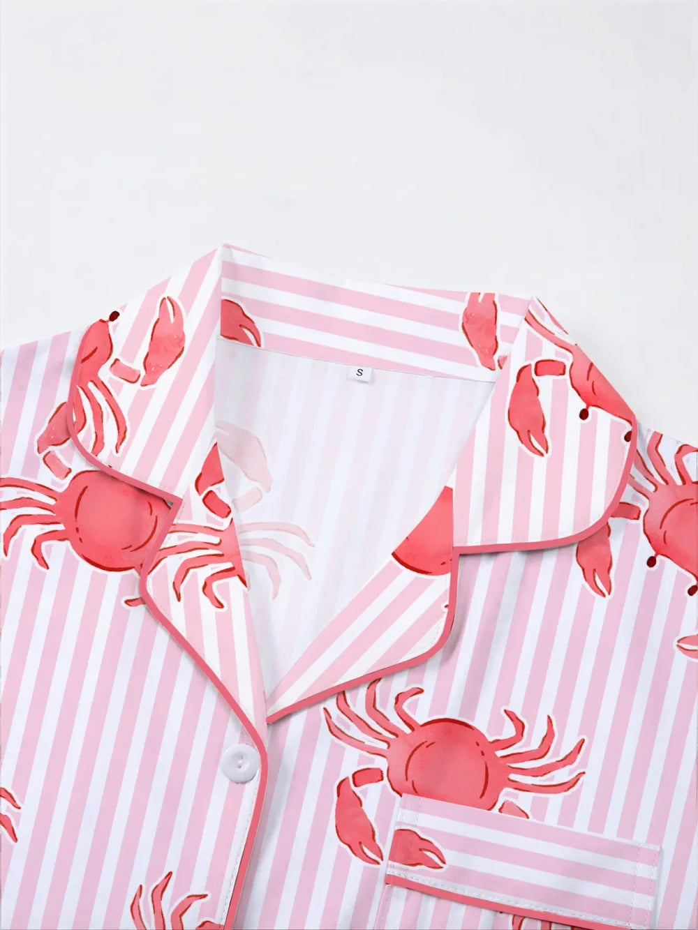 Crab Print Pajama Set