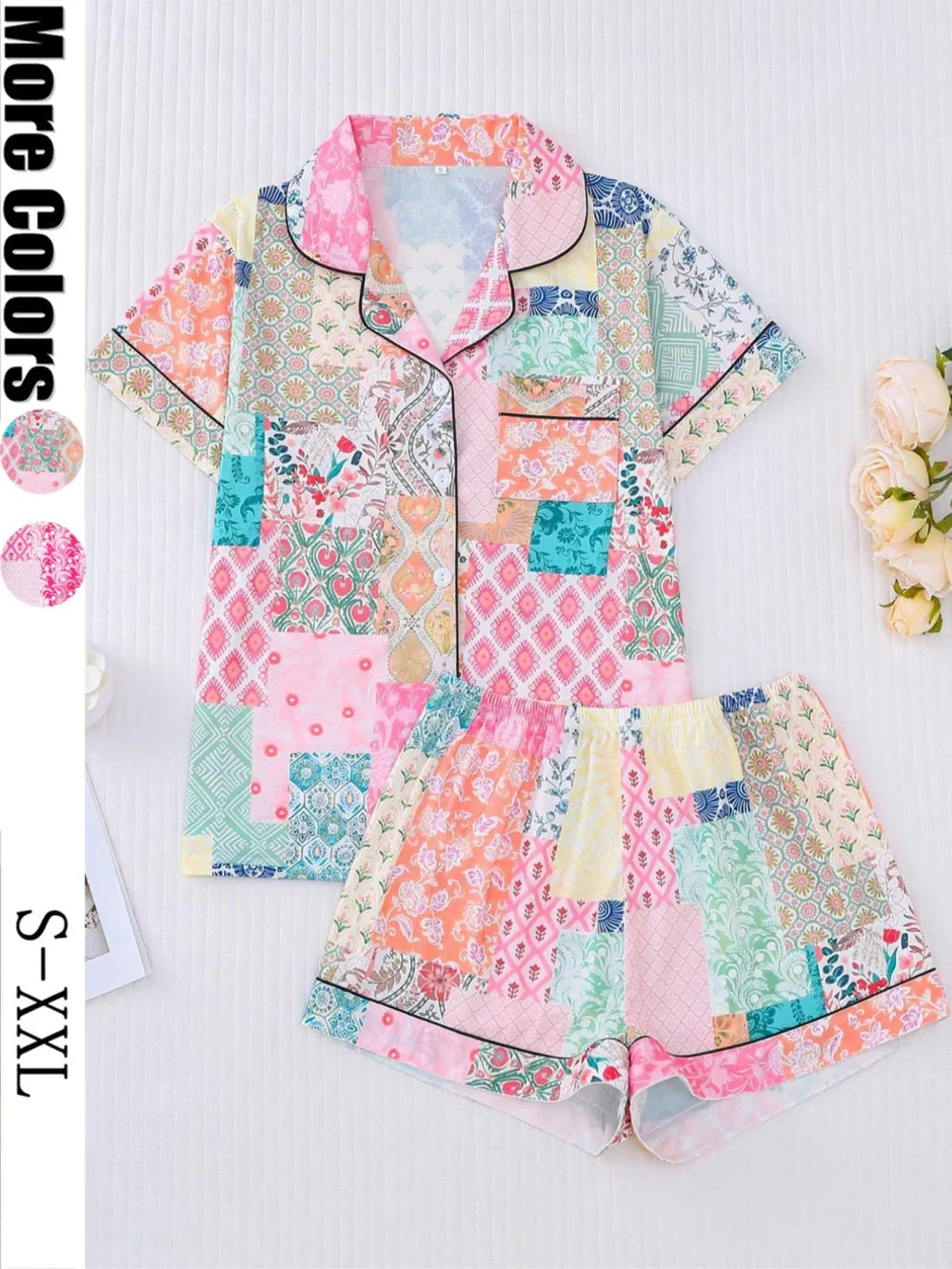 Floral Print Pajama Set