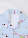 Cartoon Dog Print Pajama Set