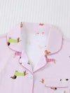 Cartoon Dog Print Pajama Set