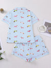 Cartoon Dog Print Pajama Set