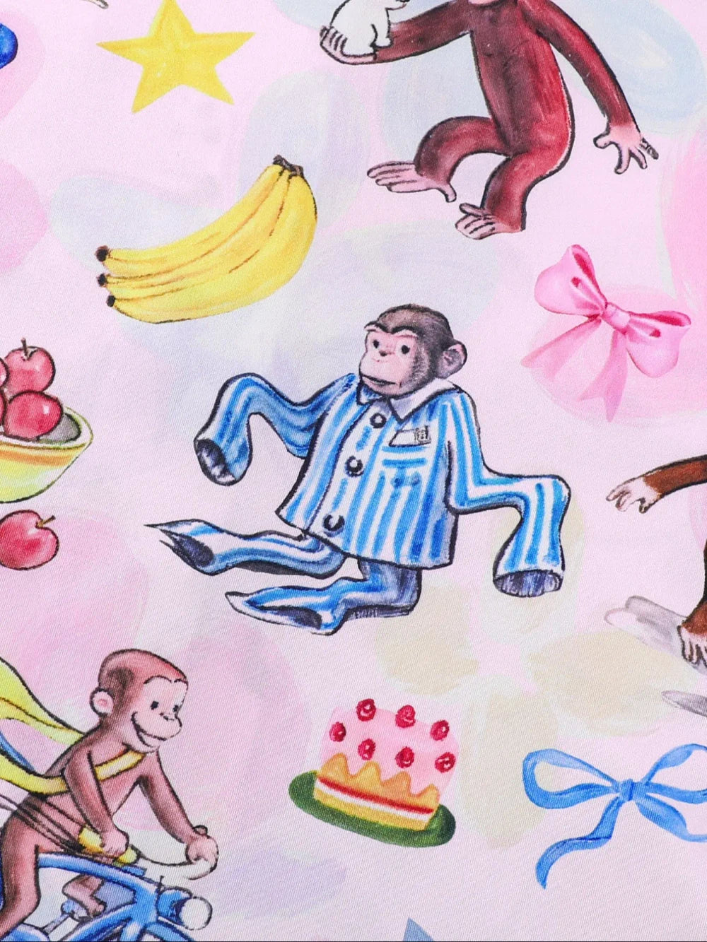 Monkey Print Pajama Set