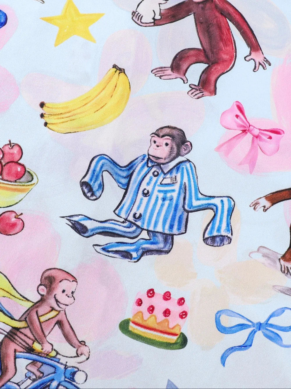 Monkey Print Pajama Set
