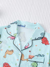 Cartoon Dinosaur Pajama Set