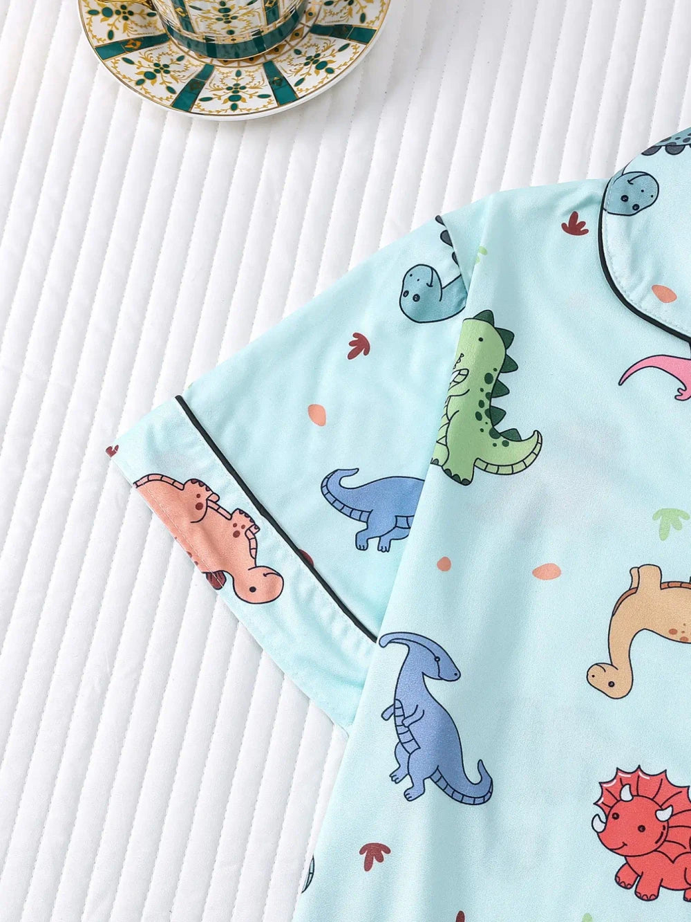 Cartoon Dinosaur Pajama Set