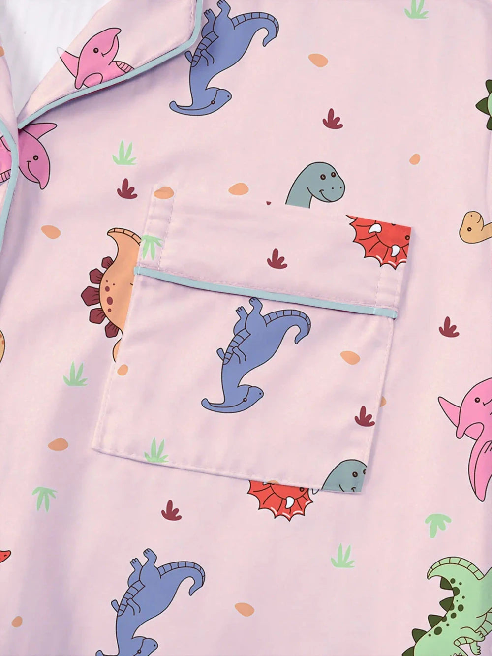 Cartoon Dinosaur Pajama Set