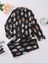 Cute Cat Print Pajama Set
