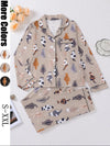 Cute Cat Print Pajama Set