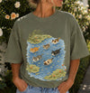 Swimming Cats Cotton T-Shirt