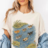 Swimming Cats Cotton T-Shirt