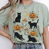 Black Cat Pumpkin Patch T-Shirt