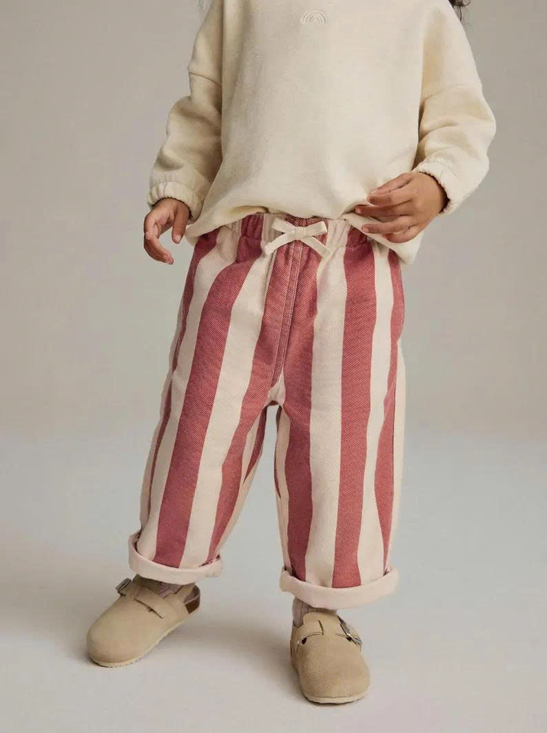 Kids Pants Sewing Pattern For Girls - Toddler Cotton Pant Pattern