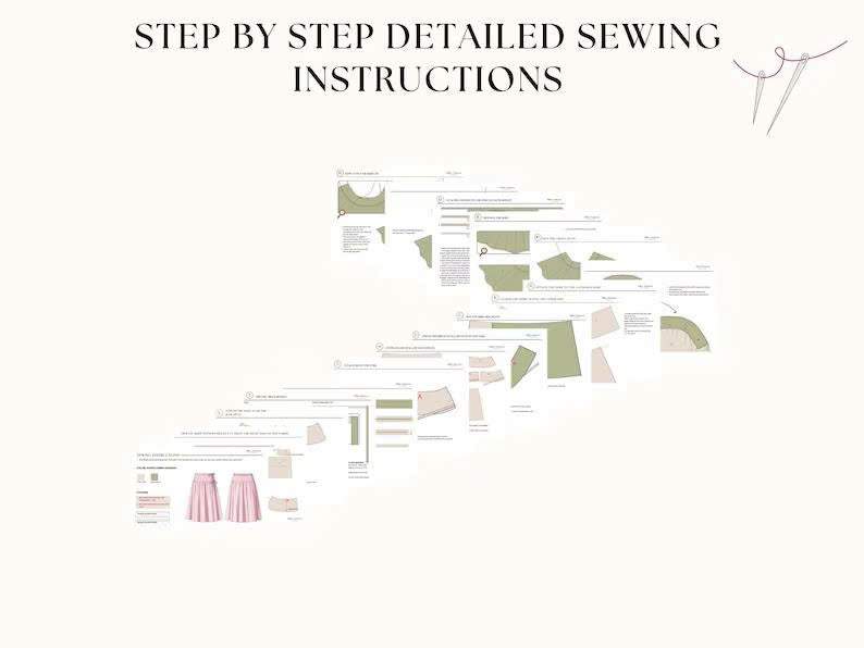 April Wrap Skirt Sewing Pattern | Low Waist Tie Skirt (US 00-22)
