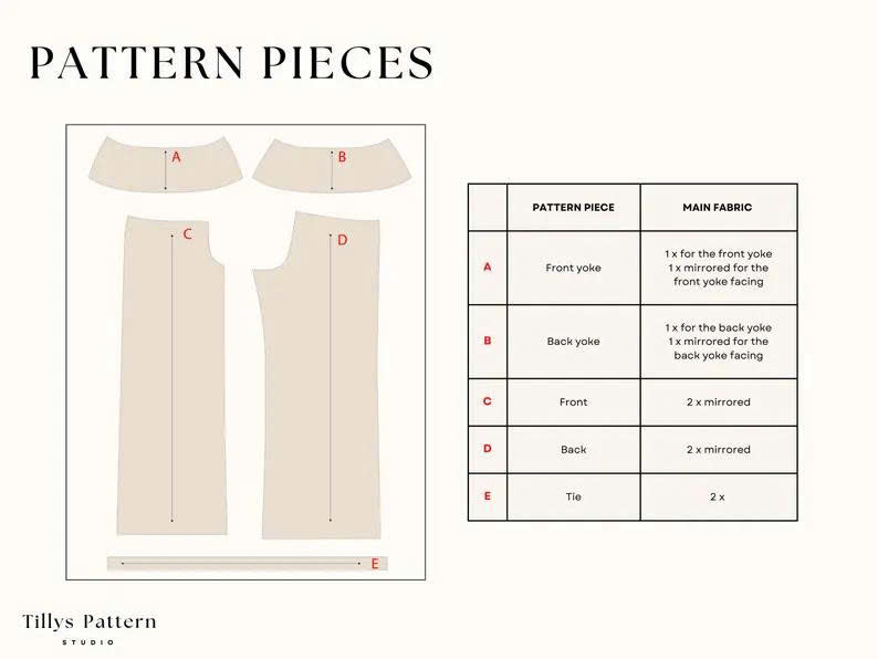 Rhea Wide Leg Pants Sewing Pattern | Low Waist Tie Pants (US 00-22)