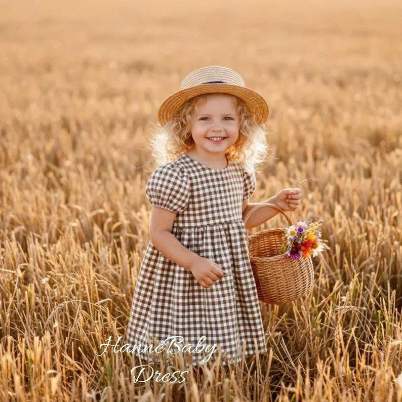 Easy Short-Sleeve Dress Pattern for Girls | 6M-6Y | Video Tutorial