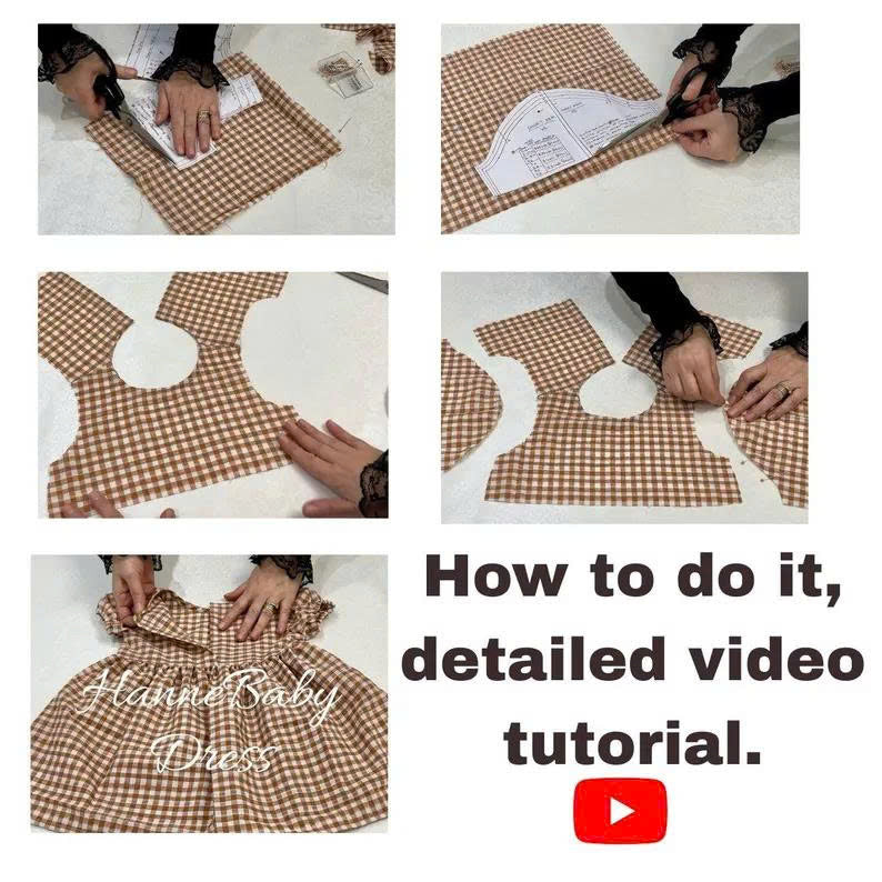 Easy Short-Sleeve Dress Pattern for Girls | 6M-6Y | Video Tutorial