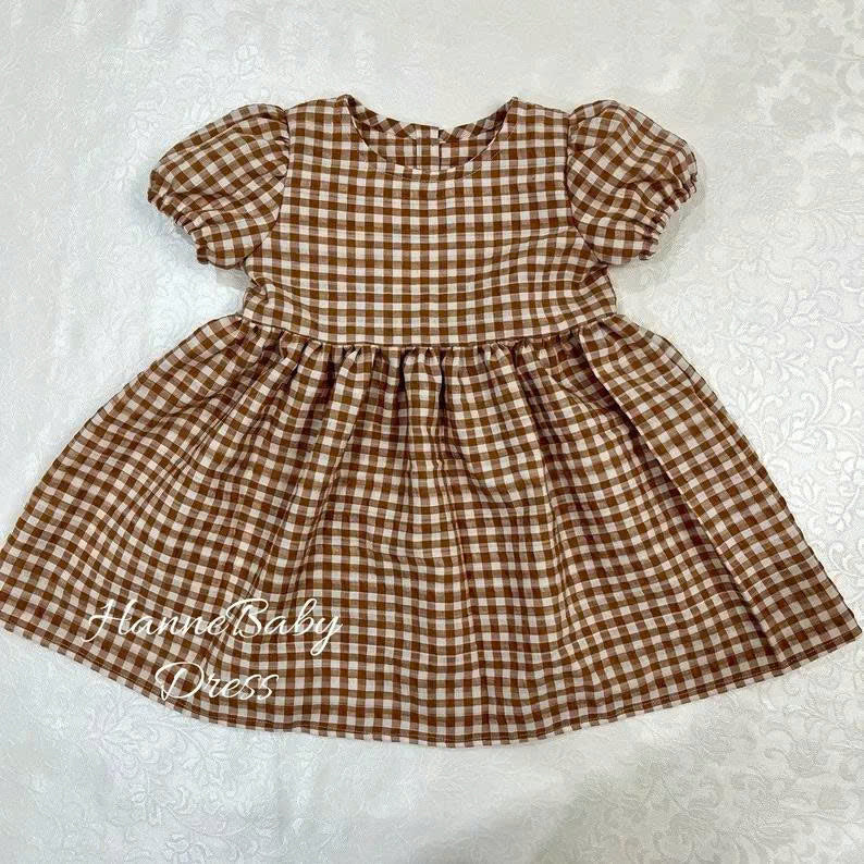 Easy Short-Sleeve Dress Pattern for Girls | 6M-6Y | Video Tutorial