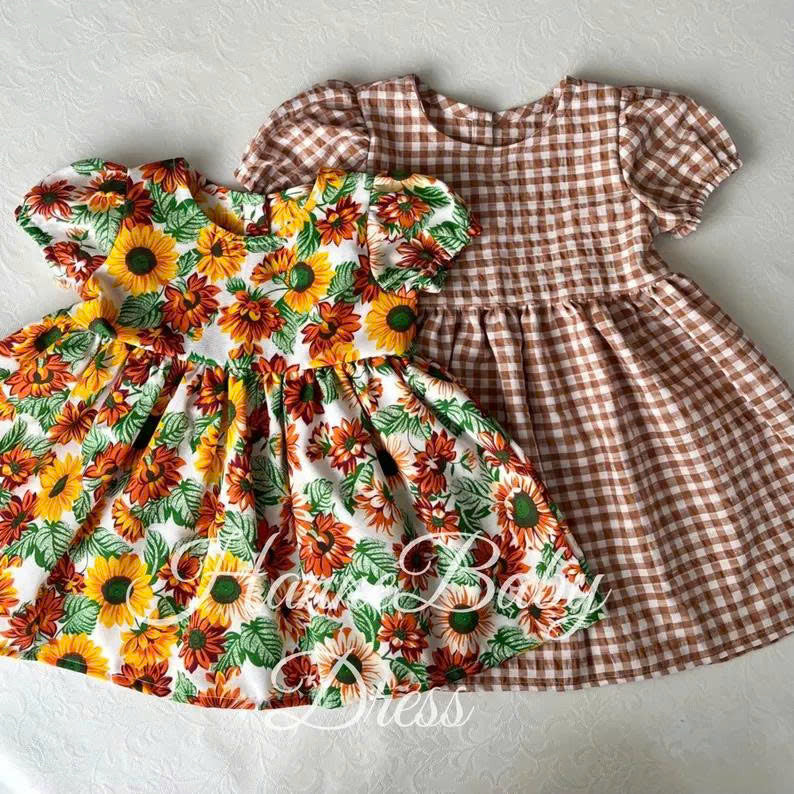 Easy Short-Sleeve Dress Pattern for Girls | 6M-6Y | Video Tutorial