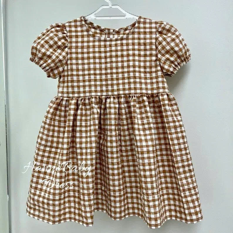 Easy Short-Sleeve Dress Pattern for Girls | 6M-6Y | Video Tutorial