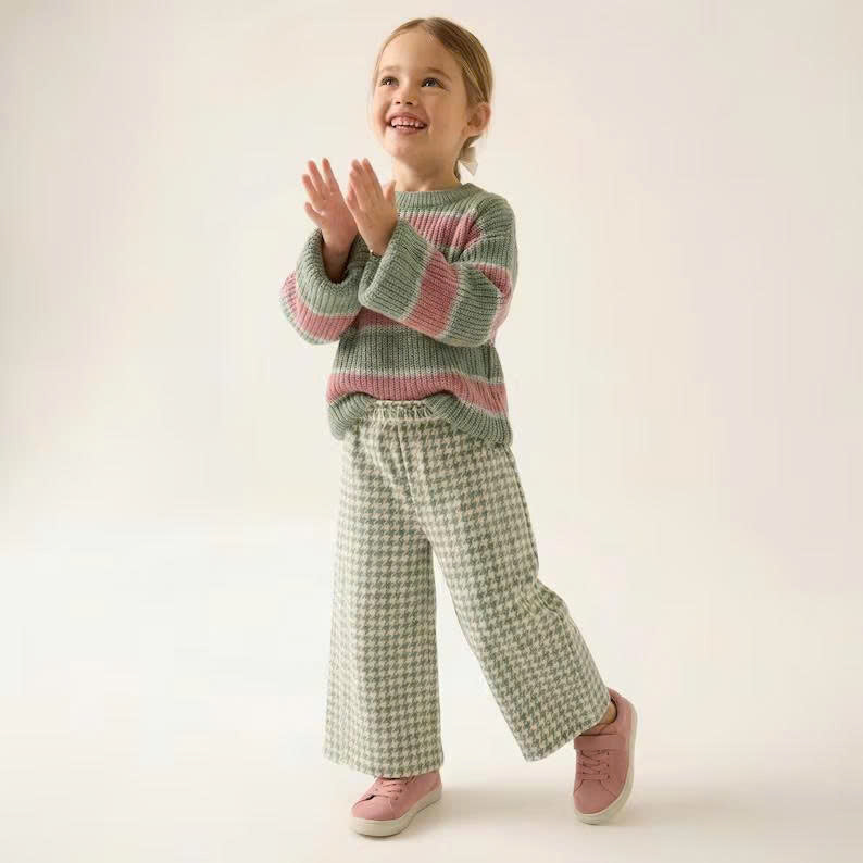 Simple Pants Pattern For Kids Wide Leg Pants Sewing Pattern For Children 6M - 14Y (PDF Download)