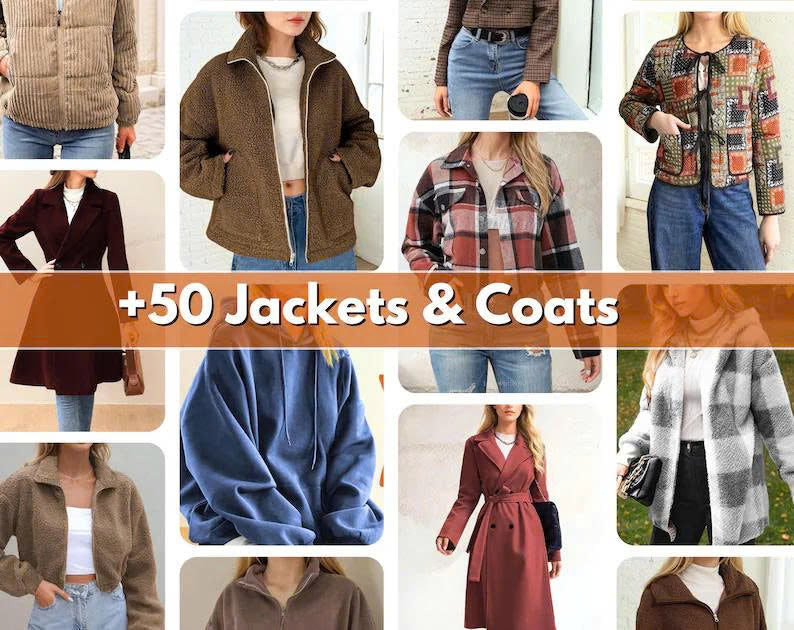 Whole Shop Bundle: +620 Sewing Patterns and All New Patterns | Beginner Friendly Sewing Patterns | Women Patterns | Men Patterns |
