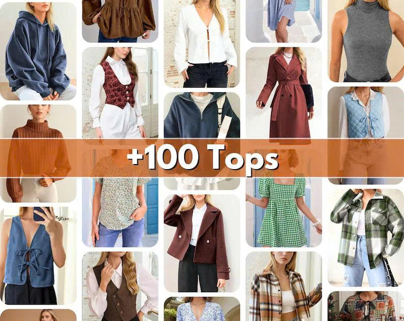 Whole Shop Bundle: +620 Sewing Patterns and All New Patterns | Beginner Friendly Sewing Patterns | Women Patterns | Men Patterns |