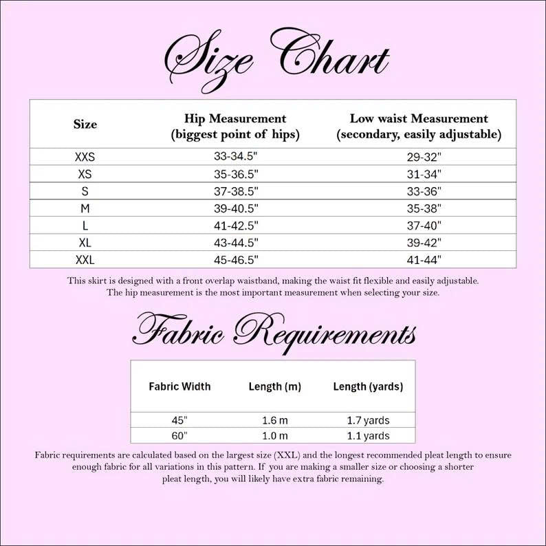Low Rise Pleated Skirt Sewing Pattern PDF + Tutorial Video