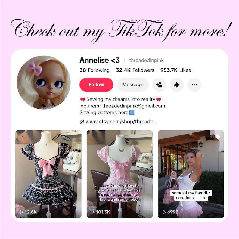 Low Rise Pleated Skirt Sewing Pattern PDF + Tutorial Video