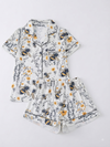 Floral Bee Print Pajama Set