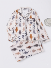 Cute Cat Print Pajama Set