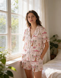 Paris Cafe Short Sleeve Pajama Set